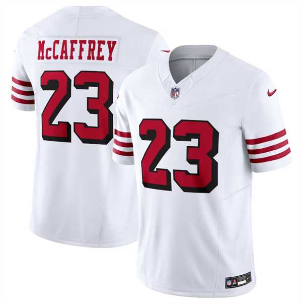 Men & Women & Youth San Francisco 49ers #23 Christian McCaffrey New White 2023 F.U.S.E. Vapor Untouchable Limited Stitched Football Jersey